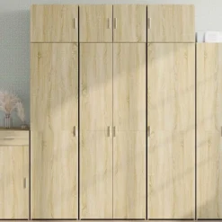 Armoires & Meubles De Rangement-vidaXL Armoire de rangement chêne sonoma 70x42,5x225 cm Ch&ecirc;ne sonoma