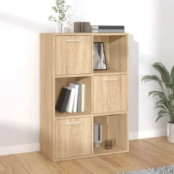 vidaXL Armoire de rangement Chêne sonoma 60x29,5x90 cm Bois ingénierie