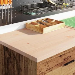 vidaXL Armoire de rangement de garage 60x51x85 cm bois pin