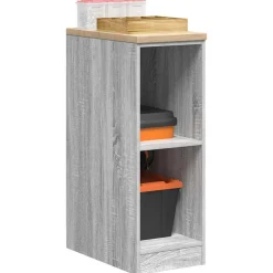 Stockage Industriel-vidaXL Armoire de rangement de garage 30x51x85 cm bois pin Sonoma gris
