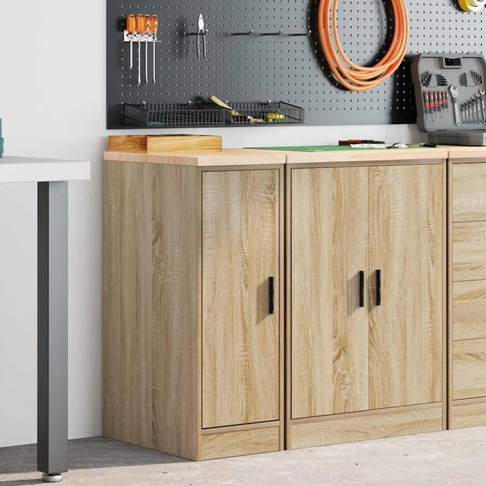 vidaXL Armoire de rangement de garage chêne sonoma 30x51x85cm bois pin