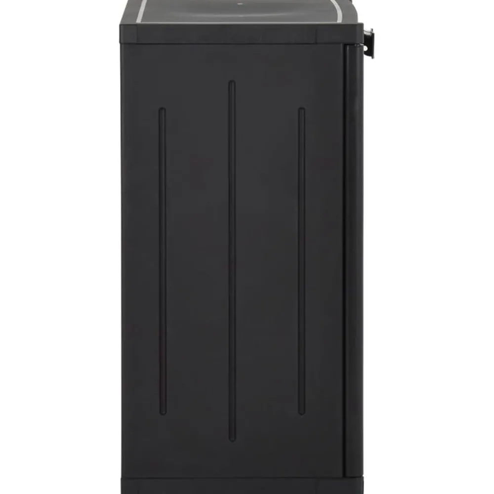Armoires & Meubles De Rangement-vidaXL Armoire de rangement de jardin 65x45x88 cm PP Rotin Noir