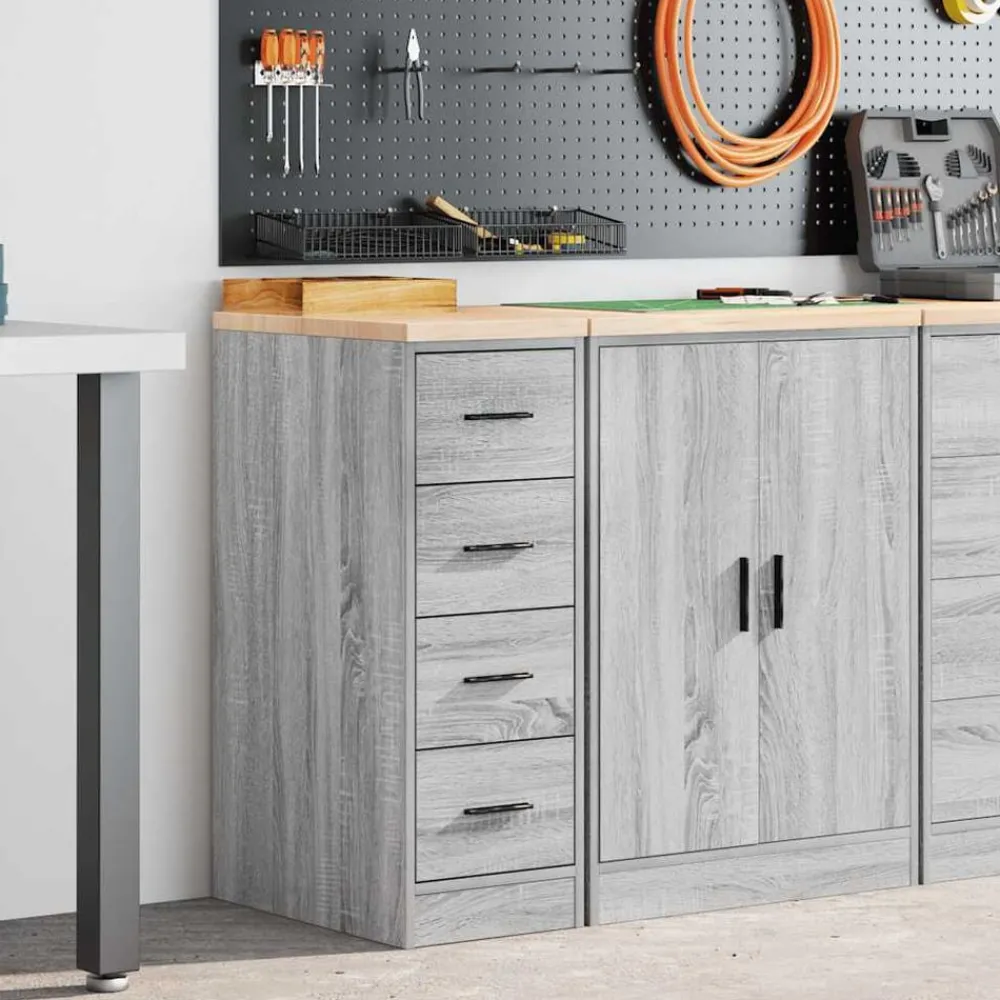 vidaXL Armoire de rangement de garage 30x51x85 cm bois pin