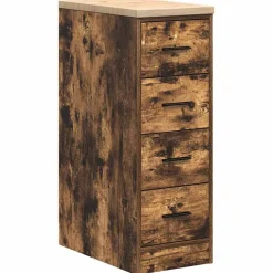 Stockage Industriel-vidaXL Armoire de rangement de garage chêne fumé 30x51x85 cm bois pin Chêne fumé