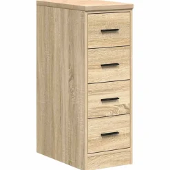 Stockage Industriel-vidaXL Armoire de rangement de garage chêne sonoma 30x51x85cm bois pin Ch&ecirc;ne sonoma