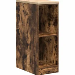 Stockage Industriel-vidaXL Armoire de rangement de garage chêne fumé 30x51x85 cm bois pin Chêne fumé