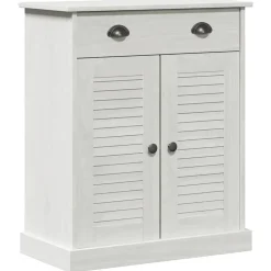 vidaXL Armoire de salle de bain avec porte VIGO Blanc et