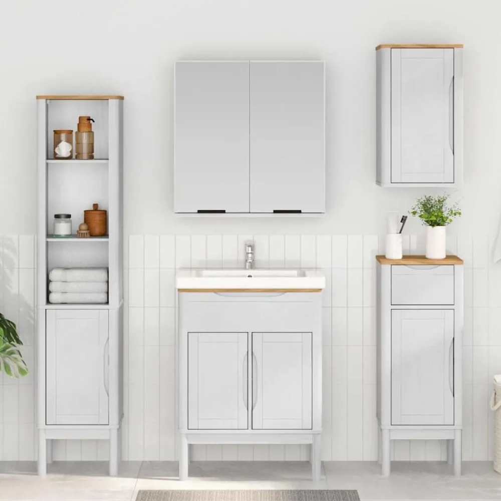 vidaXL Armoire de salle de bain avec porte FLORO 35 x 30 x 90 cm
