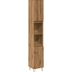 vidaXL Armoire de salle de bain chêne artisanal 30x30x190 cm