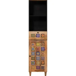 vidaXL Armoire de salle de bain avec tiroir 38 x 33 x 160 cm