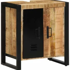 Ensembles De Meubles-vidaXL Armoire de salle de bain Marron Bois de mangue massif