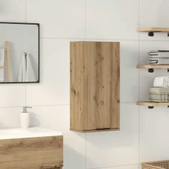 vidaXL Armoire de salle de bain murale chêne artisanal 32x20x67 cm