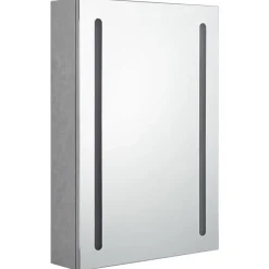 vidaXL Armoire de salle de bain à miroir LED 50x13x70 cm