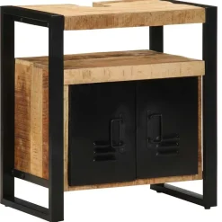 Ensembles De Meubles|Armoires & Meubles De Rangement-vidaXL Armoire de salle de bain Marron Bois de mangue massif