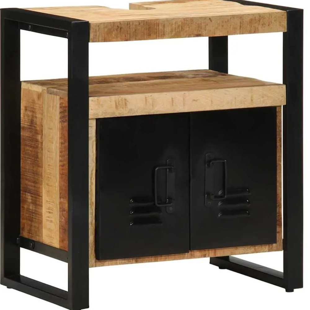 Ensembles De Meubles|Armoires & Meubles De Rangement-vidaXL Armoire de salle de bain Marron Bois de mangue massif