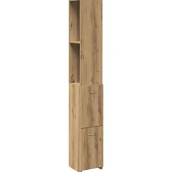 Ensembles De Meubles-vidaXL Armoire de salle de bain chêne artisanal 25x25x170 cm ch&ecirc;ne artisanal