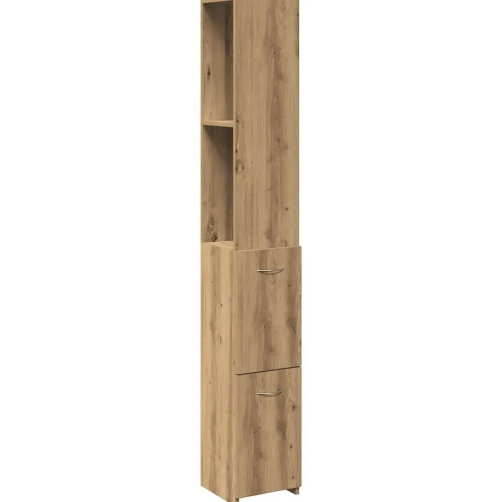 Ensembles De Meubles-vidaXL Armoire de salle de bain chêne artisanal 25x25x170 cm chêne artisanal
