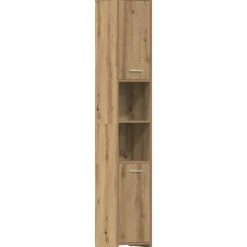Ensembles De Meubles-vidaXL Armoire de salle de bain chêne artisanal 30x30x183,5 cm artisian oak