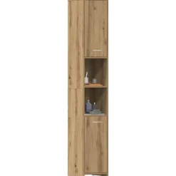 Ensembles De Meubles-vidaXL Armoire de salle de bain chêne artisanal 30x30x183,5 cm artisian oak