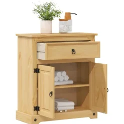vidaXL Armoire de salle de bain Corona 70x33x80 cm bois de pin massif