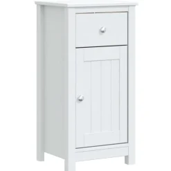 Ensembles De Meubles-vidaXL Armoire de salle de bain BERG 40x34x80 cm pin massif Blanc