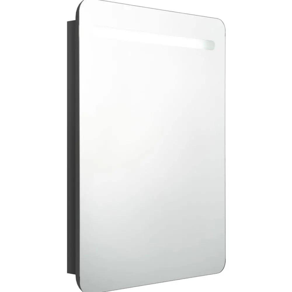 vidaXL Armoire de salle de bain à miroir LED 60x11x80 cm