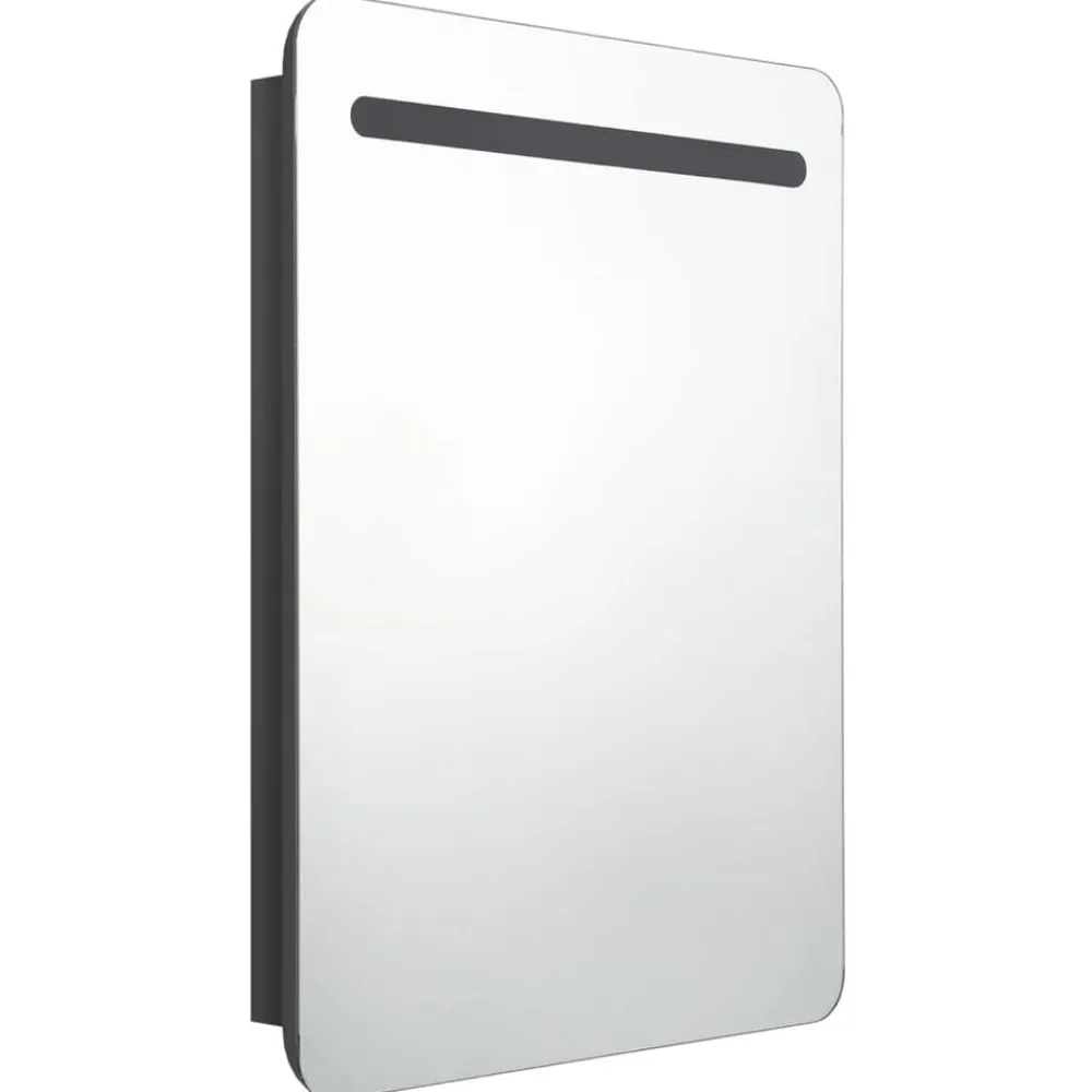vidaXL Armoire de salle de bain à miroir LED 60x11x80 cm