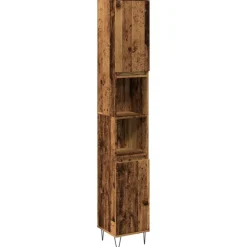 Ensembles De Meubles-vidaXL Armoire de salle de bain 30x30x190cm bois ingénierie Vieux bois