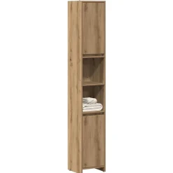 vidaXL Armoire de salle de bain chêne artisanal 30x30x183,5 cm