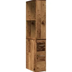 vidaXL Armoire de salle de bain étroite avec roulettes