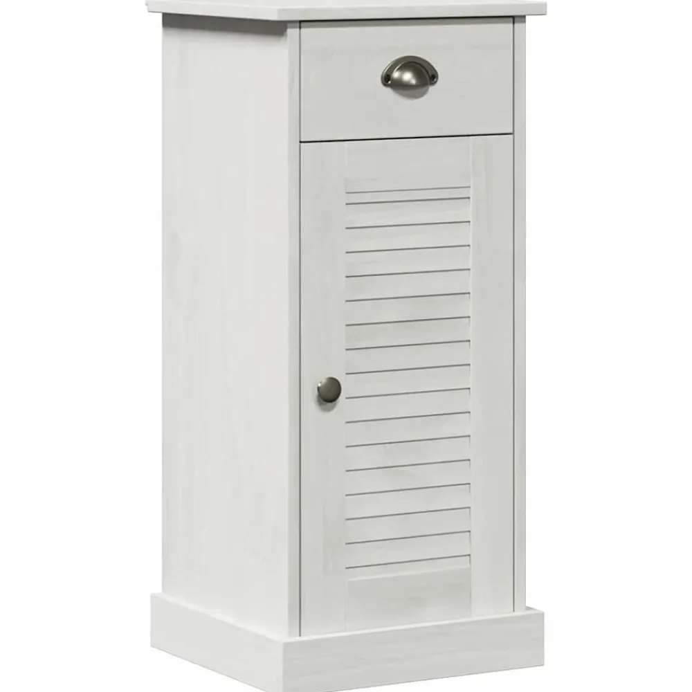 Armoires & Meubles De Rangement-vidaXL Armoire de salle de bain avec tiroir VIGO Marron et Marron Miel Blanc antique