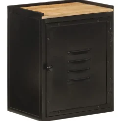 vidaXL Armoire de salle de bain 40x30x50 cm fer et bois de manguier