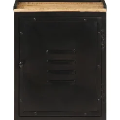 vidaXL Armoire de salle de bain 40x30x50 cm fer et bois de manguier