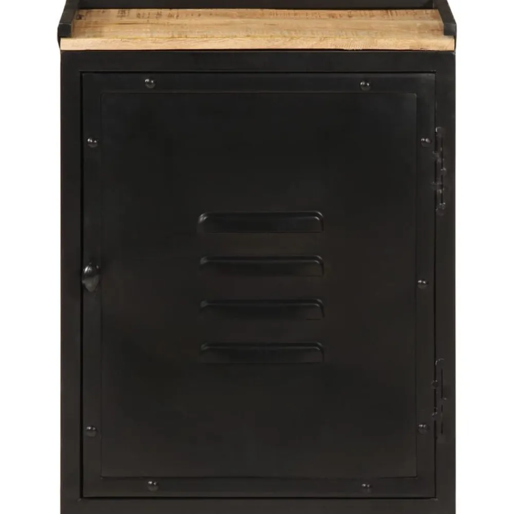 vidaXL Armoire de salle de bain 40x30x50 cm fer et bois de manguier