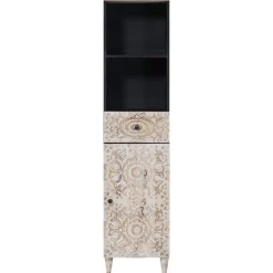 Ensembles De Meubles-vidaXL Armoire de salle de bain avec tiroir 38 x 33,5 x 160 cm Blanc