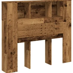 Lits & Accessoires-vidaXL Armoire de tête de lit 120x19x104,5 cm Vieux bois