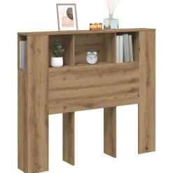 Lits & Accessoires-vidaXL Armoire de tête de lit chêne artisanal 120x19x104,5 cm ch&ecirc;ne artisanal