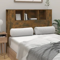 Lits & Accessoires-vidaXL Armoire de tête de lit chêne fumé 120x18,5x102,5 cm Chêne fumé