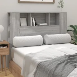 Lits & Accessoires-vidaXL Armoire de tête de lit 120x18,5x102,5 cm Sonoma gris