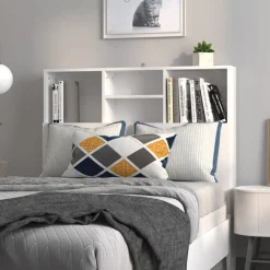 Lits & Accessoires-vidaXL Armoire de tête de lit 100x19x103,5 cm Blanc