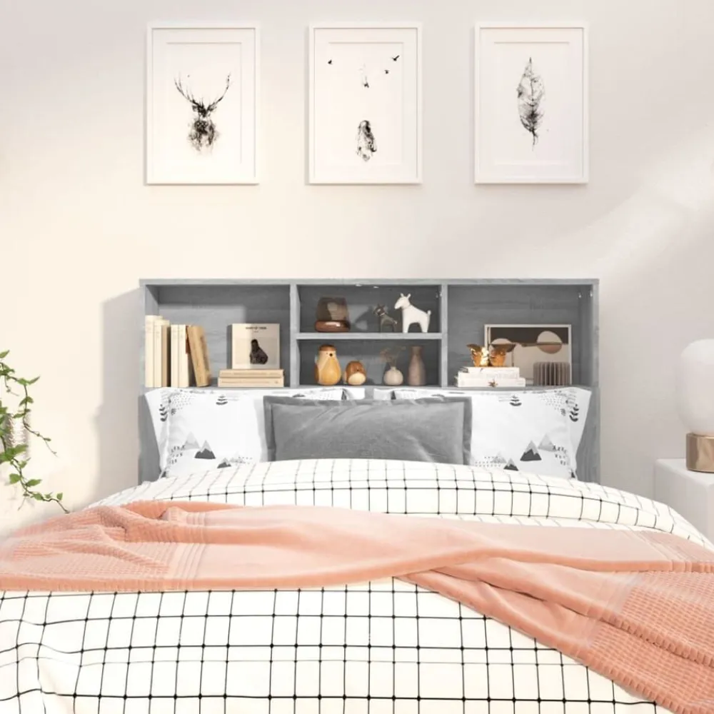 vidaXL Armoire de tête de lit 120x19x103,5 cm