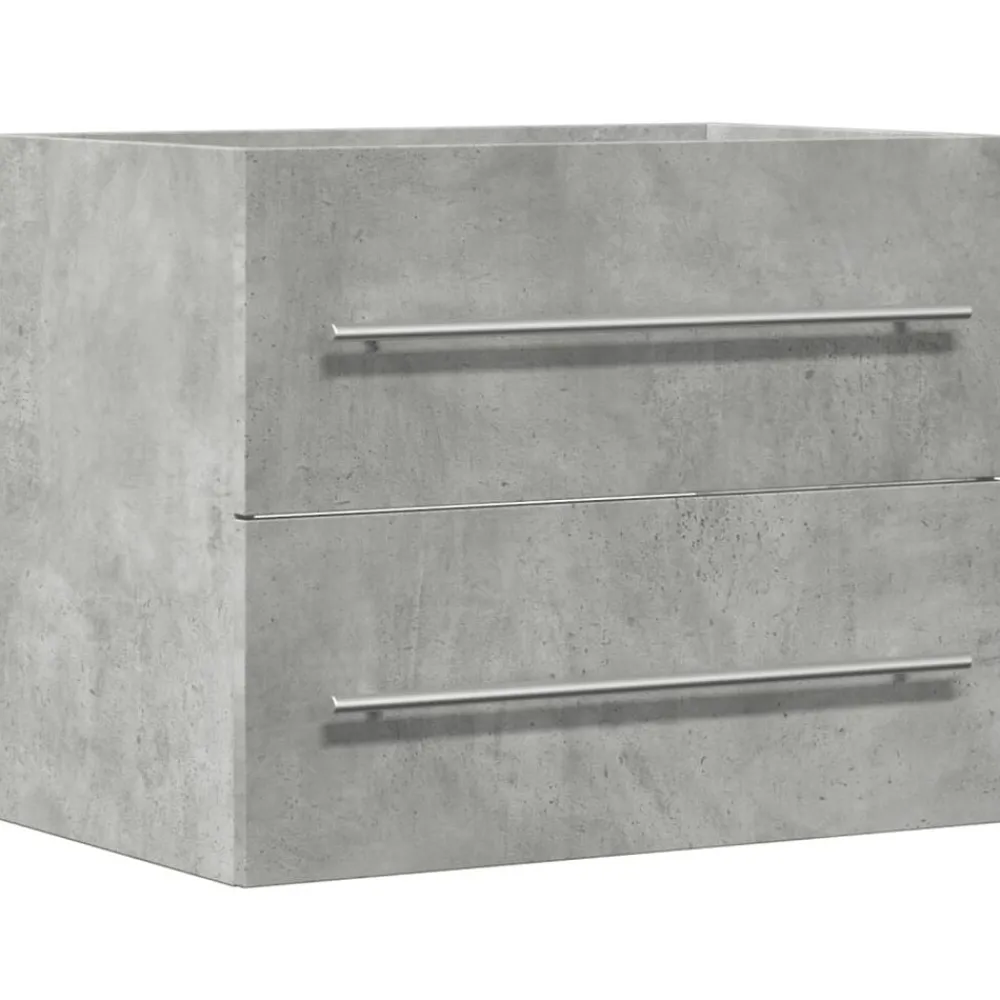 Ensembles De Meubles-vidaXL Armoire d'évier 60x38,5x48 cm Aggloméré Gris béton