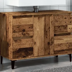 vidaXL Armoire d'évier 80x33x60 cm bois d'ingénierie
