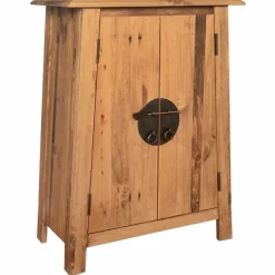 vidaXL Armoire latérale de salle de bain Pin massif 59x32x80 cm