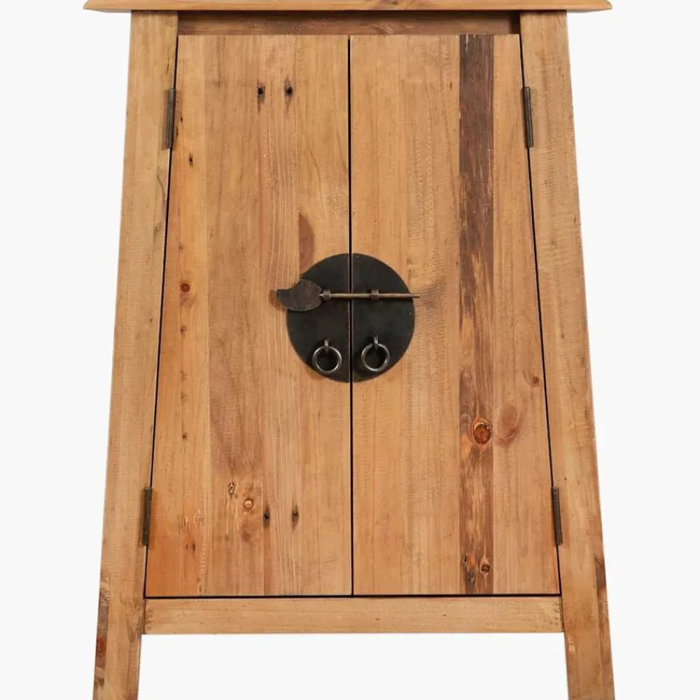 vidaXL Armoire latérale de salle de bain Pin massif 59x32x80 cm
