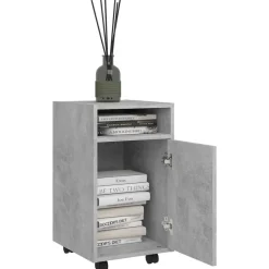 vidaXL Armoire latérale et roues 33x38x60cm Bois ingénierie