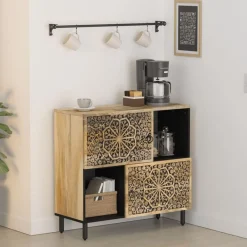 Armoires & Meubles De Rangement-vidaXL Armoire latérale 80x33x75 cm bois massif de manguier