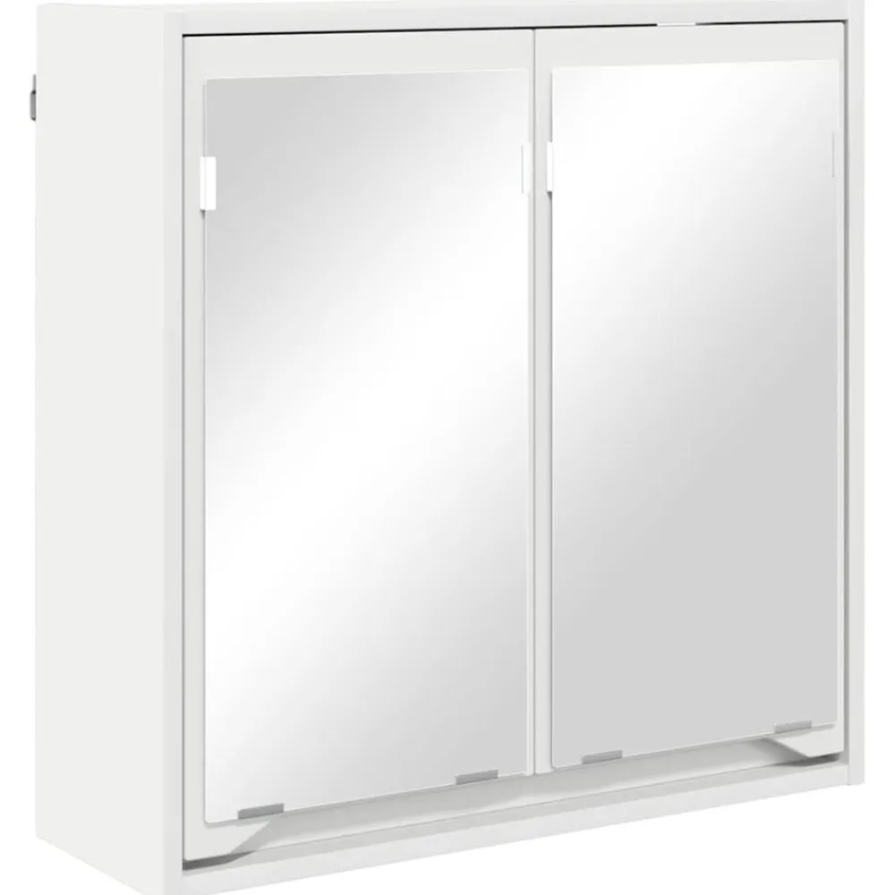 Armoires & Meubles De Rangement-vidaXL Armoire Miroir de Salle de Bain 60 x 20 x 60 cm Blanc