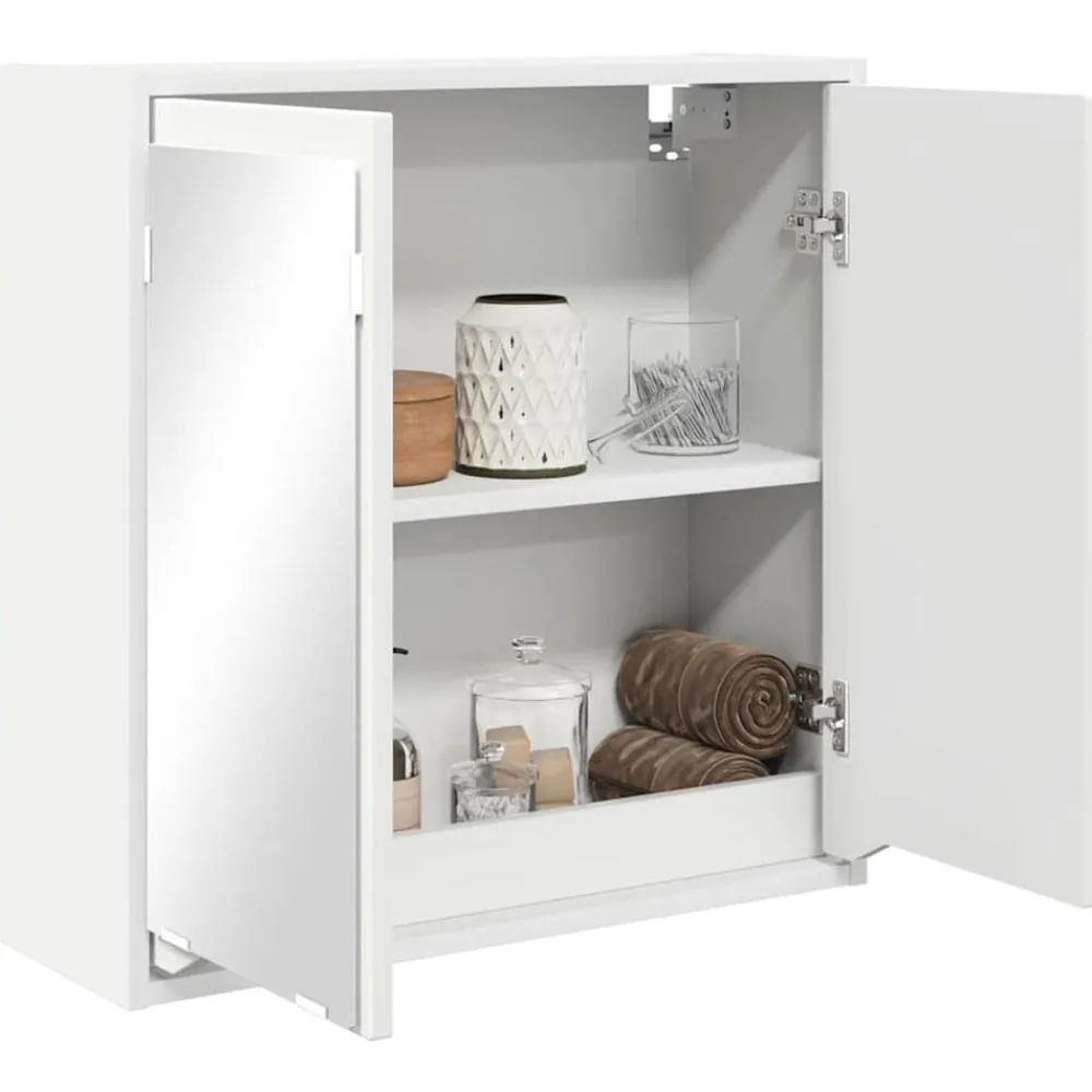 Armoires & Meubles De Rangement-vidaXL Armoire Miroir de Salle de Bain 60 x 20 x 60 cm Blanc