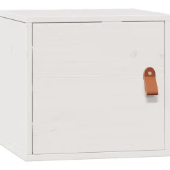 Étagères-vidaXL Armoire murale 31,5x30x30 cm Bois de pin massif Blanc